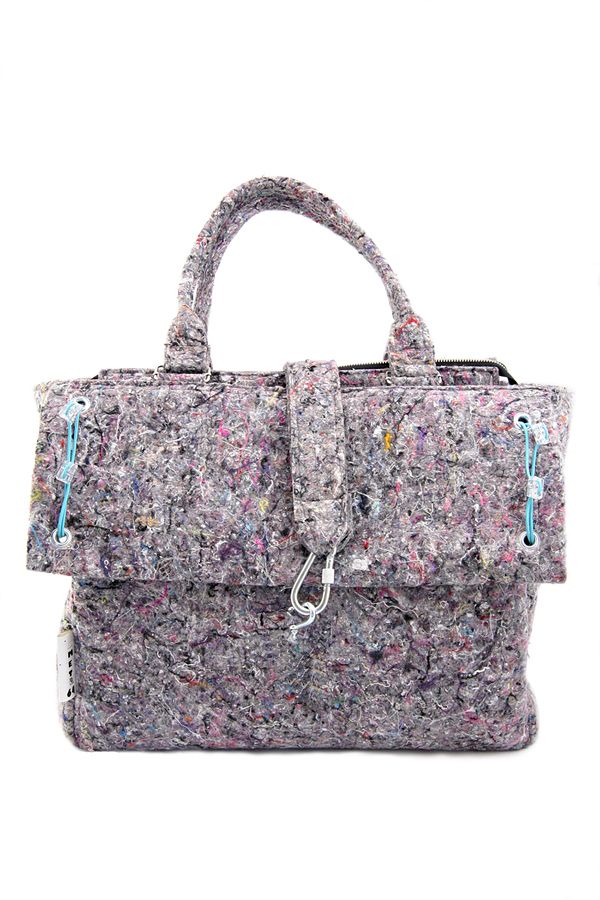 INDUSTRIAL BAG xxl. Industrail style handbag for women. Recycled material. Felt.