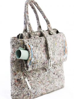 INDUSTRIAL BAG xxl. Big womaen's stylish bag. XXL. Gray color.