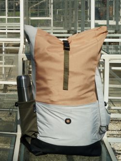 plecak Albania - uniwersalny stylowy plecak. Wykonany ręcznie z wodoodpornej kodury i ortalionu. Polski Handmade.
